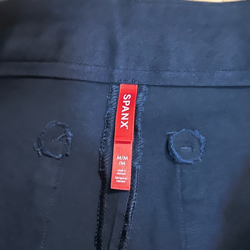 Spanx pull on navy pants women medium - Picture 4 of 8